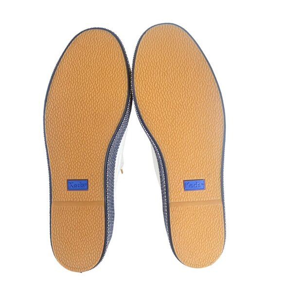 Keds Women's Triple Up Webbing Canvas Sneaker Women's 10 White Navy - Picture 8 of 14